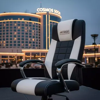 Аренда Кресло руководителя TopChairs Crown SN черный белый в Cosmos Sochi Hotel — ART SPACE