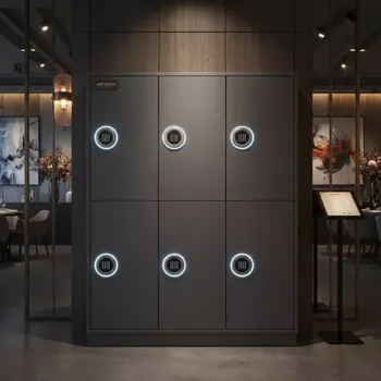 Аренда Локер 3 ячейки кодовый замок серый в ресторане «D.O.M» — ART SPACE