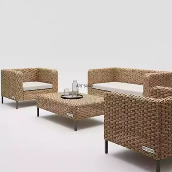 Аренда Комплект плетеной мебели T256A S59A W85 latte в Delta Sirius — ART SPACE