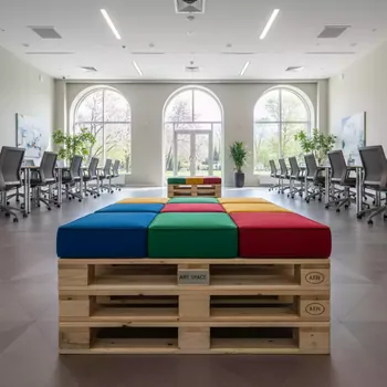 Аренда Пуф из паллет в City Park Hotel Sochi — ART SPACE