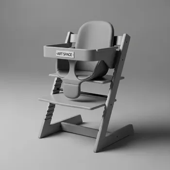 Аренда Кресло детское с подставкой для ног Scuttle серое в санатории «Русь» — ART SPACE