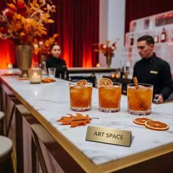 Аренда Коктейль Welcome в ледовом дворце «Роза Хутор» — ART SPACE
