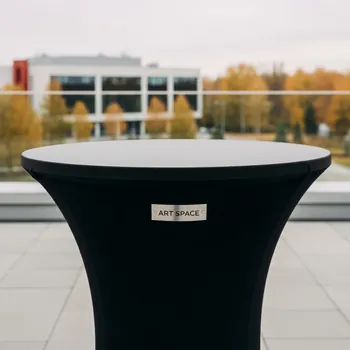 Аренда Стол барный уличный черный круглый 60 см в Radisson Blu Resort & Congress Centre — ART SPACE