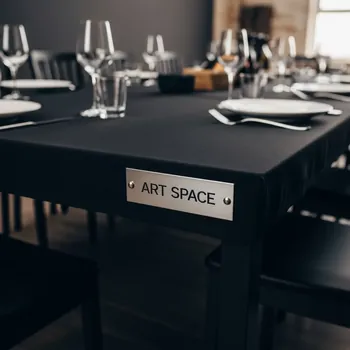 Аренда Фуршетного стола со скатертью черный в лофте «Студия 21» — ART SPACE