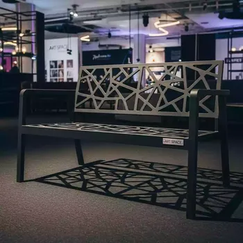 Аренда Диван двухместный из литого алюминия Madrid в Radisson Blu Resort & Congress Centre — ART SPACE