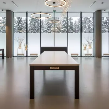 Аренда Стол белый венге Лидер 2 2400x800 Green Flow Hotel — ART SPACE