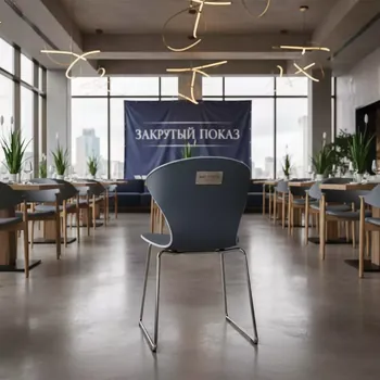 Аренда Стул пластиковый на полозьях Clue в ресторане «Sanremo» — ART SPACE