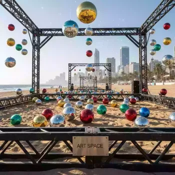 Аренда Шарики зеркальные цветные 8 см на пляже «Ривьера» — ART SPACE