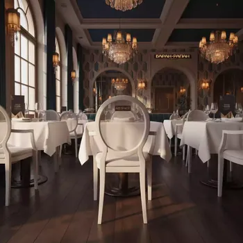 Аренда Стул белый Victoria Ghost в ресторане «Баран-Рапан» — ART SPACE