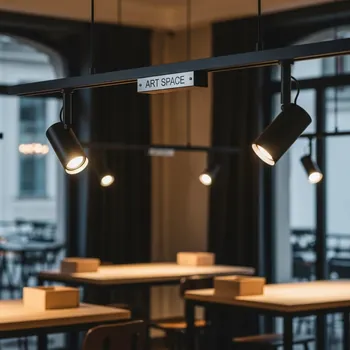 Аренда Светильники трековые магнитные 48 V в ресторане «Sanremo» — ART SPACE