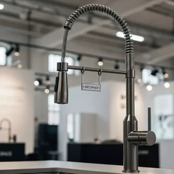 Аренда Смеситель для кухни Esko Touch выдвижной излив в санатории «Металлург» — ART SPACE