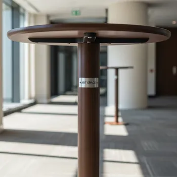 Аренда Стол коктейльный диаметр 70 см коричневый в Sport Inn Hotel & Wellness — ART SPACE