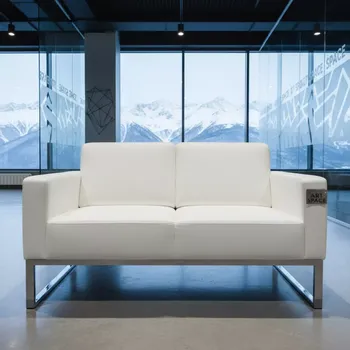 Аренда Диван двухместный белый Chrome в Skypark Sochi — ART SPACE