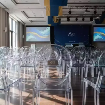 Аренда Стулья серые прозрачные для конференций в Radisson Blu Resort & Congress Centre — ART SPACE