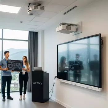 Аренда Комплект интерактивной доски SMART Board M787V с проектором и настенно потолочным креплением в Гранд Отель Поляна — ART SPACE