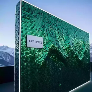 Аренда Фотозона зеленые пайетки в Skypark Sochi — ART SPACE