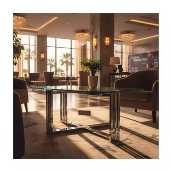 Аренда Стол стеклянный 100х70х55 см в отеле Radisson Lazurnaya — ART SPACE