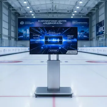 Аренда Караоке с плазменной панелью 50 дюймов в Керлинговом центре «Ледяной куб» — ART SPACE