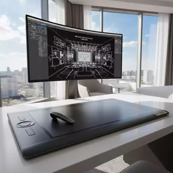 Аренда Планшет графический GTCO CalComp DrawingBoard VI 4 кнопочный проводной беспроводной курсор 24x36 0,254 мм в отеле «Звездный» — ART SPACE