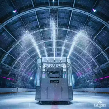 Аренда Генератора снега для съемок в ледовом дворце «Большой» — ART SPACE
