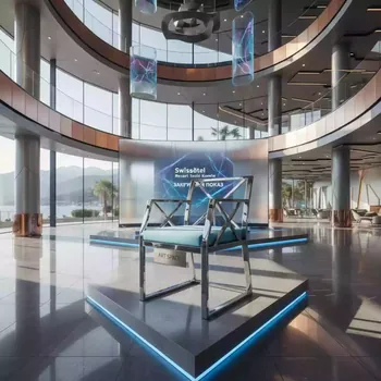 Аренда Стул Лион с подушкой голубой в Swissôtel Resort Sochi Kamelia — ART SPACE