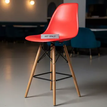 Аренда Стул барный дизайнерский Eames DSW red в ресторане «Плакучая Ива» — ART SPACE