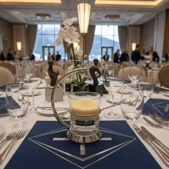 Аренда Пармезанница ProHotel стеклянная с металлической подставкой и ложкой 200 мл в Radisson Hotel Rosa Khutor — ART SPACE
