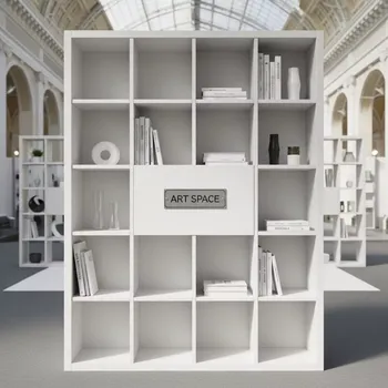 Аренда Стеллаж 16 ячеек белый в этно-парке «Моя Россия» — ART SPACE
