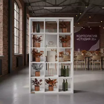 Аренда Стеллаж Kallax 10 белый в лофте «Студия 21» — ART SPACE
