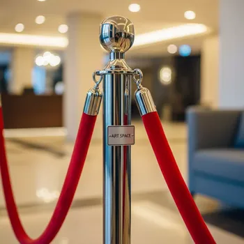 Аренда Стойка ограждения с красной лентой 250 см в Sport Inn Hotel & Wellness — ART SPACE