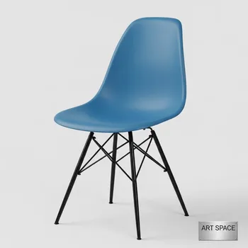 Аренда Стул дизайнерский Eames стиль DSW металл синий в Cosmos Sochi Hotel — ART SPACE