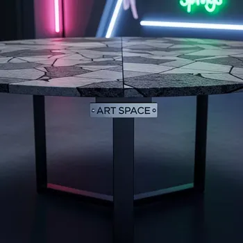 Аренда Стол нераздвижной Римс 1000 мм фаерстоун черный муар в Green Flow Hotel — ART SPACE