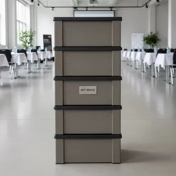Аренда Ящик пластиковый Toomax Wood Style 842 л серо коричневый в Radisson Collection Paradise — ART SPACE
