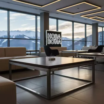 Аренда Стол журнальный Конгресс 80 в Golden Tulip Rosa Khutor — ART SPACE