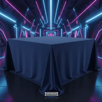 Аренда Скатерть прямоугольная 3,20х2,25 м синяя в Red Arena — ART SPACE