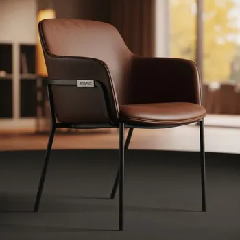 Аренда Стул Stars LS кожа шоколадная черный каркас в Mövenpick Hotel — ART SPACE