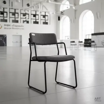 Аренда Стул складной серый черный каркас Krin Luxe в МФК «Горный» — ART SPACE
