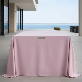 Аренда Скатерть прямая широкая из матина пастельно пудровая в Radisson Collection Paradise — ART SPACE
