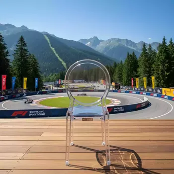 Аренда Стул пластиковый Медальон прозрачный в Golden Tulip Rosa Khutor — ART SPACE
