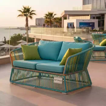 Аренда Диван пластиковый плетеный двухместный Monaco Lounge в Rodina Grand Hotel & SPA — ART SPACE