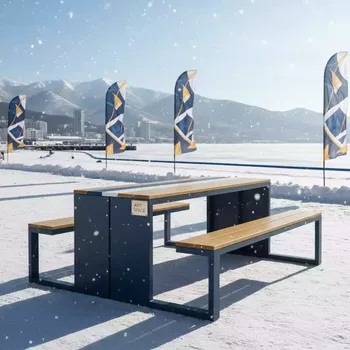 Аренда Стол Picnic 180 на территории Морпорта Сочи — ART SPACE