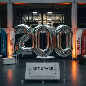 Аренда Цифры фольгированные серебро в Университете «Сириус» — ART SPACE