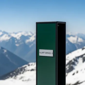 Аренда Столбик оградительный barrier черный зеленый на площадке Rosa Peak (2320м) — ART SPACE