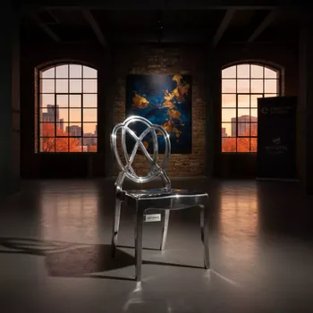 Аренда Стул серебряный пластиковый Наполеон New в Novotel Resort — ART SPACE