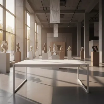 Аренда Стол белый прямоугольный Backstage 180х90 см в ресторане «La Terrazza» — ART SPACE