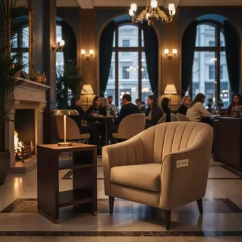 Аренда Комплект мебели AFM 709A T133 Beige кресло и столик в Boutique Hotel PORTUM 1905 — ART SPACE