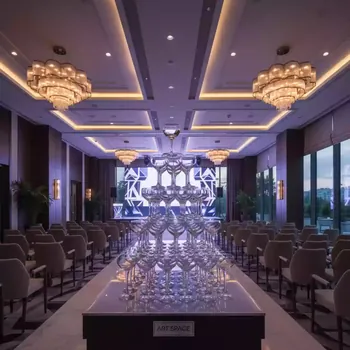 Аренда Пирамида из коктейлей 165 бокалов в Novotel Resort — ART SPACE