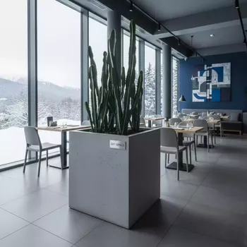 Аренда Кашпо для цветов Prosperplast Cube Case Beton бетон 25,5 л в ресторане «Высота 5642» — ART SPACE