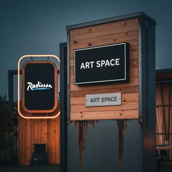 Аренда Обновление вывески для турфирмы Глобус в Radisson Collection Paradise — ART SPACE