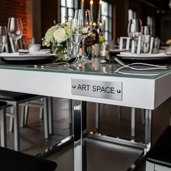Аренда Фуршетный стол X Loft White Glass в Green Flow Hotel — ART SPACE